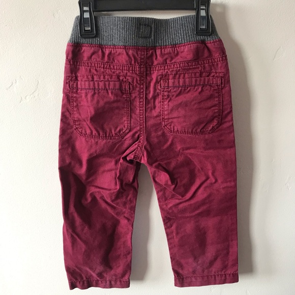 Gap maroon/red jeans/pants 18-24 mo - Picture 4 of 6